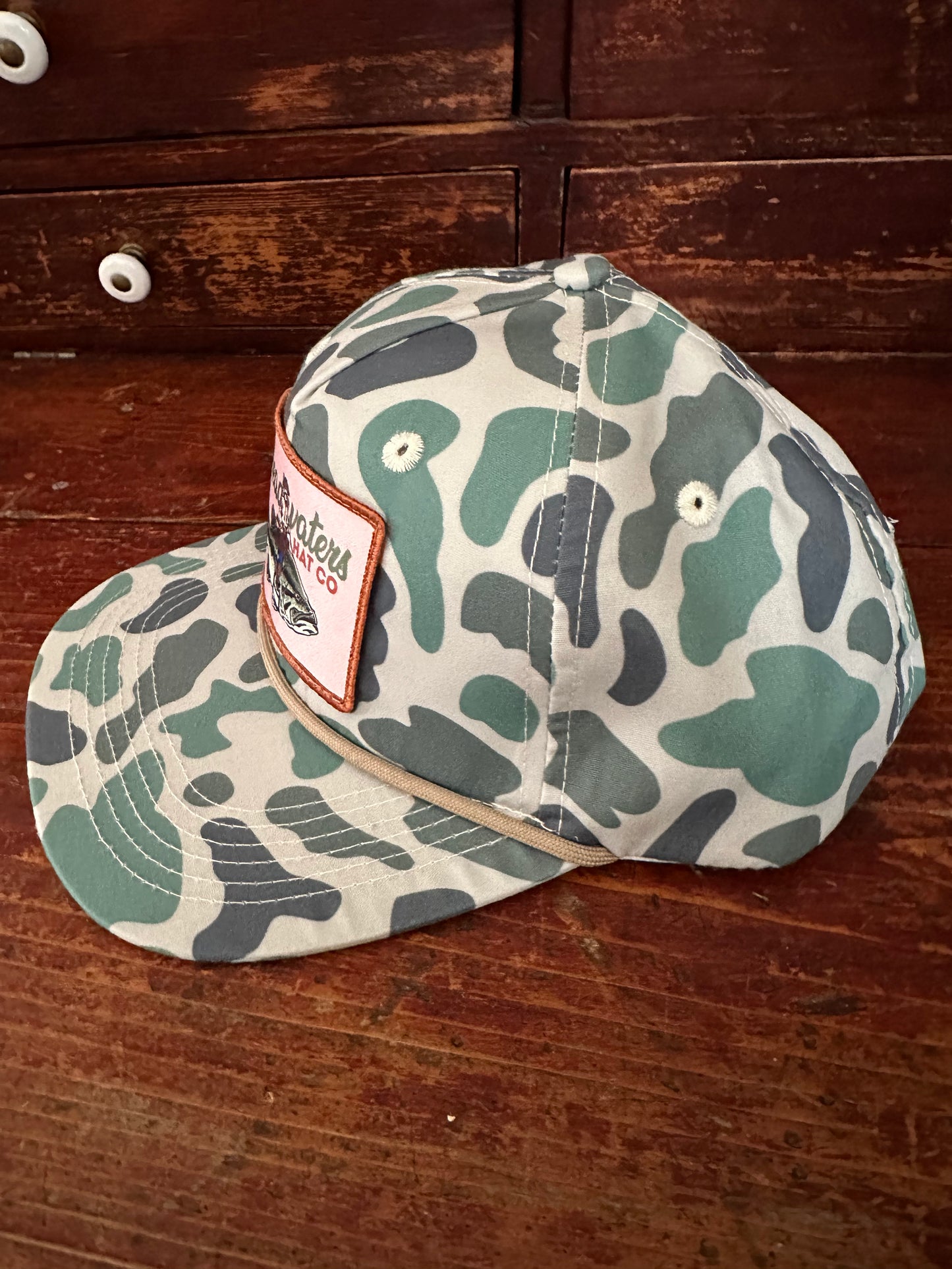 Largemouth Bass Gunfighter Camo Grandpa SnapBack
