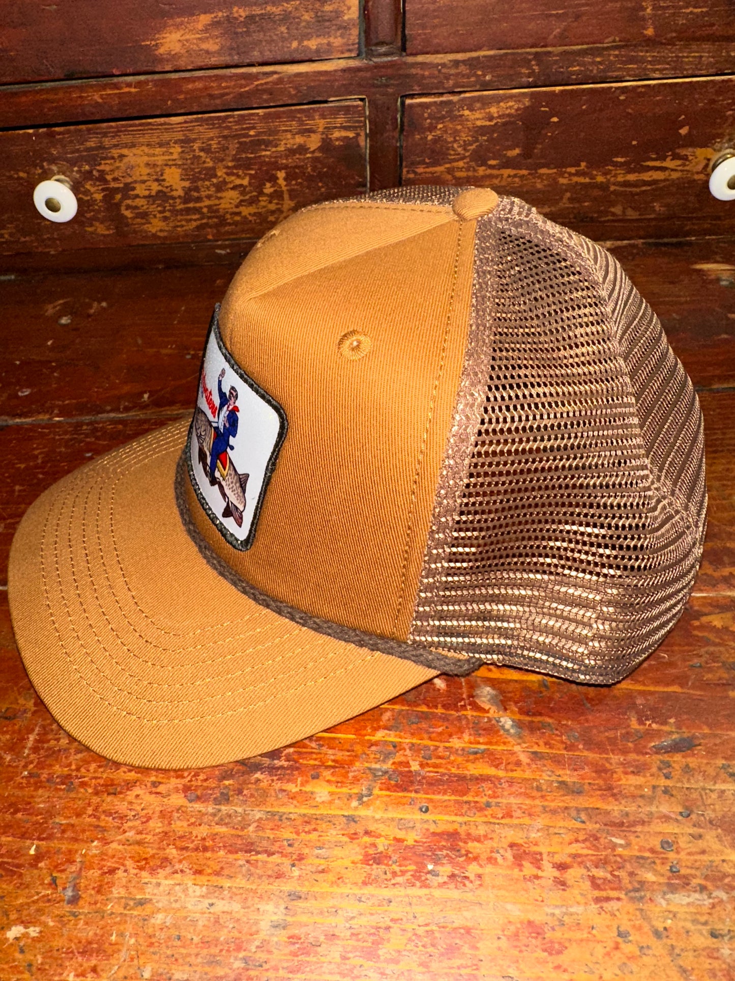 Trump Musky Khaki/Brown Trucker