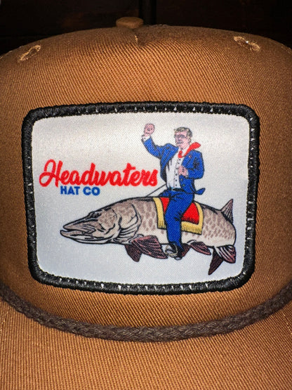 Trump Musky Khaki/Brown Trucker