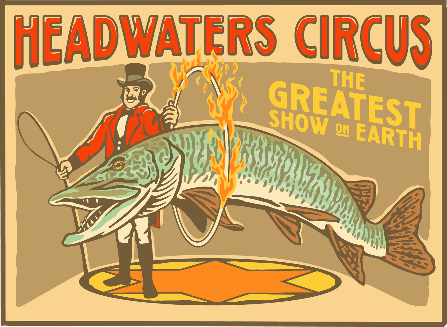 Headwaters Circus Musky Performance Trucker