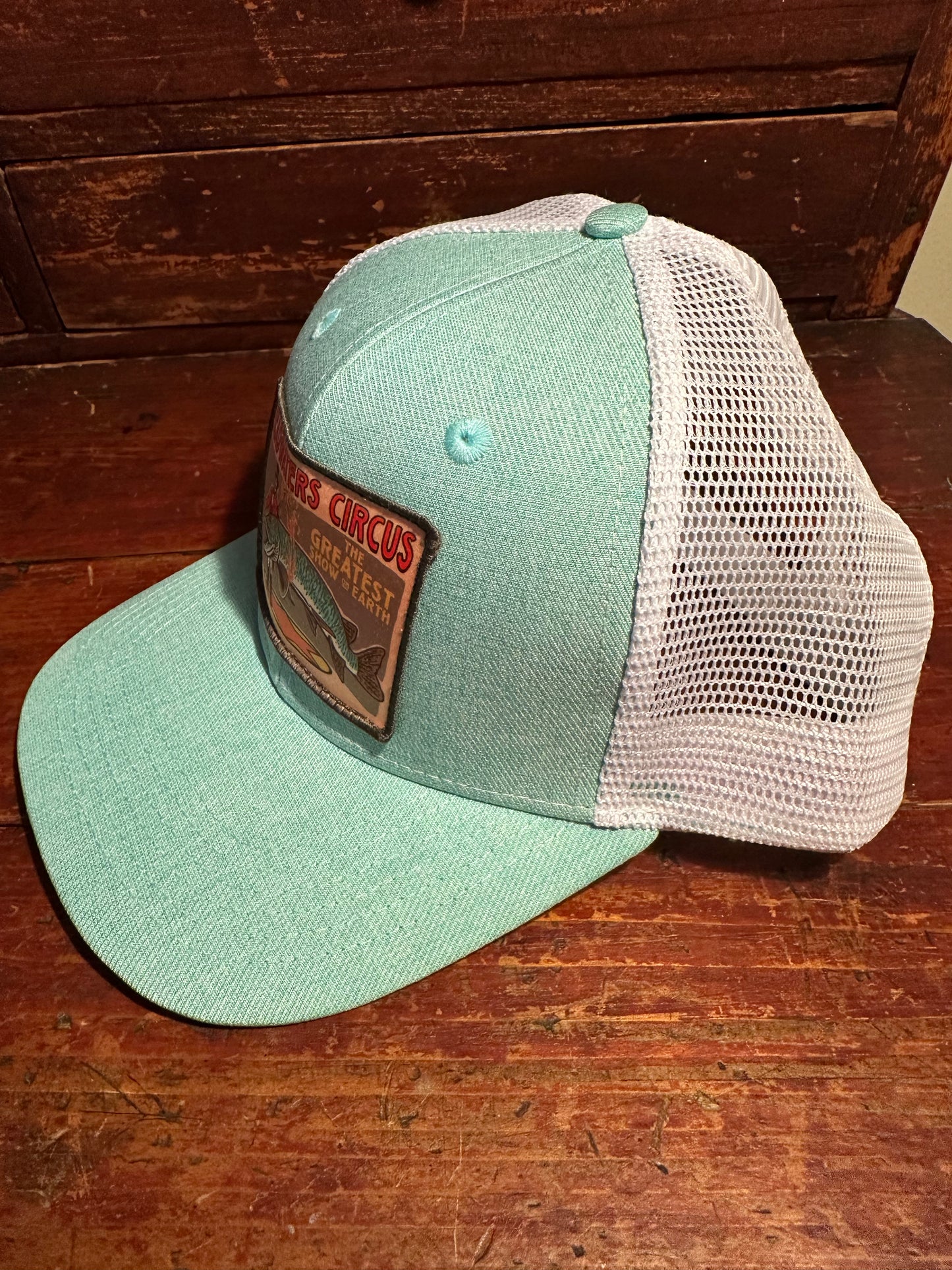 Headwaters Circus Tiger Musky Seafoam Trucker