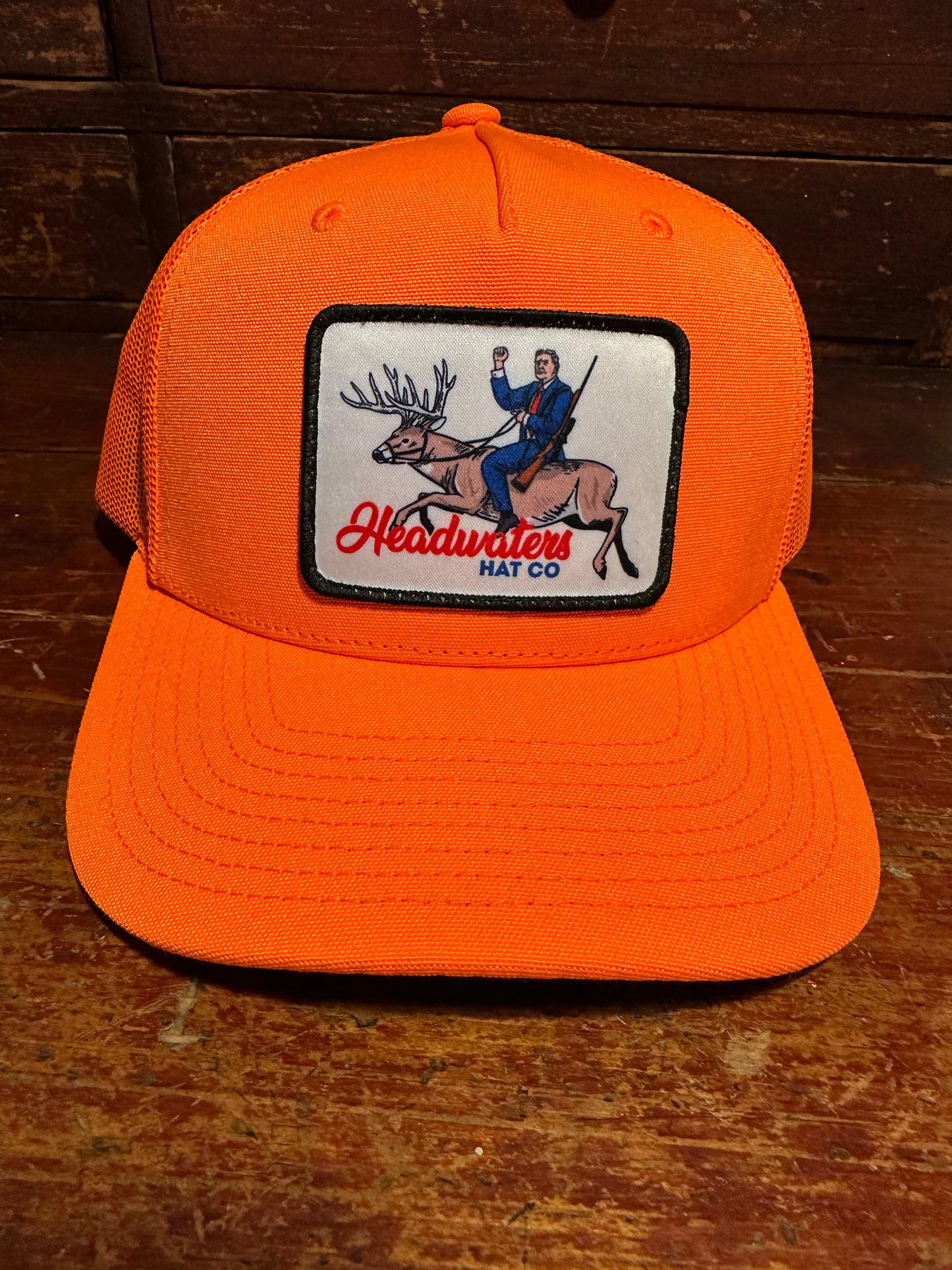 Trump Buck Blaze Orange Trucker