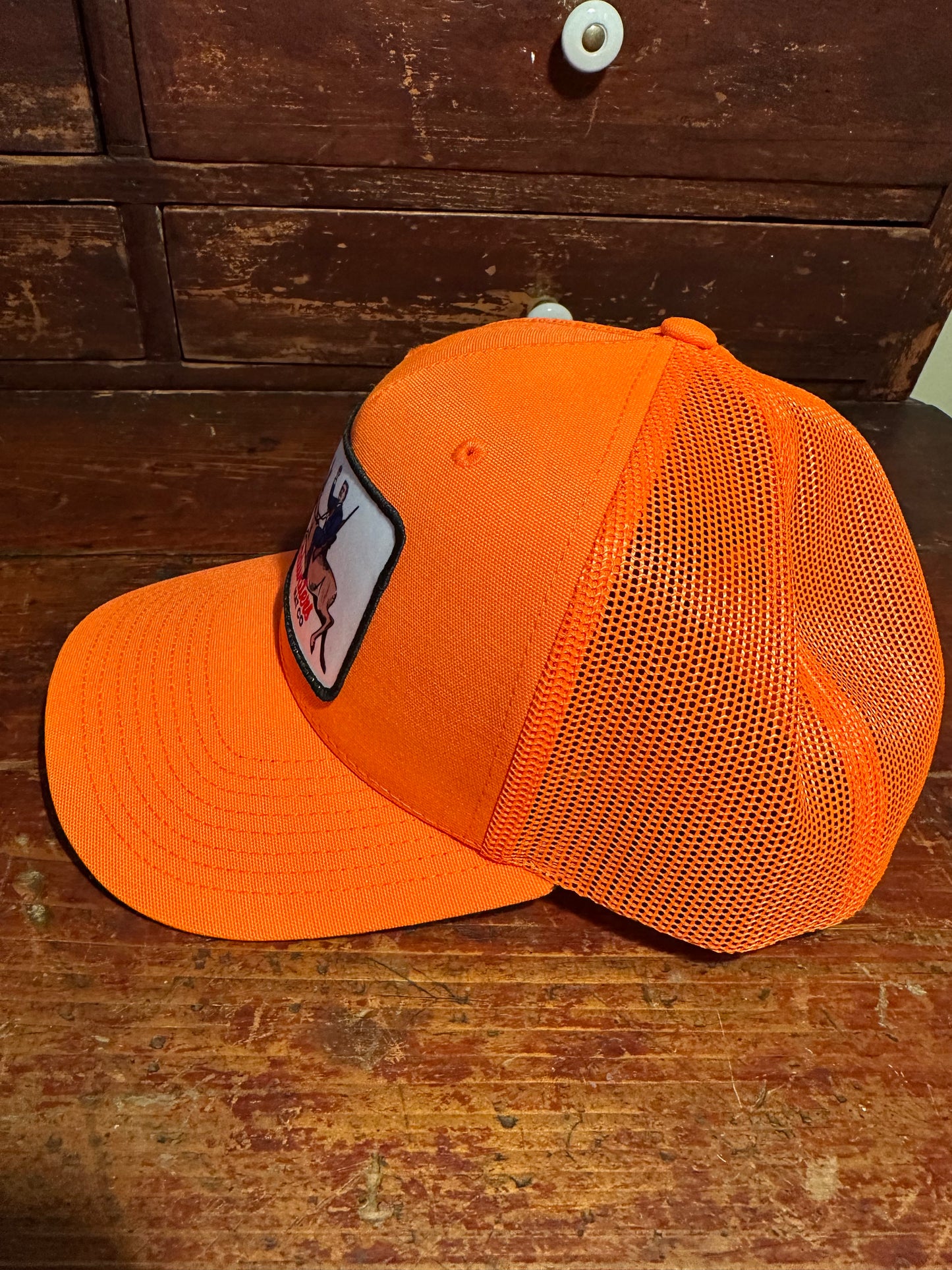 Trump Buck Blaze Orange Trucker