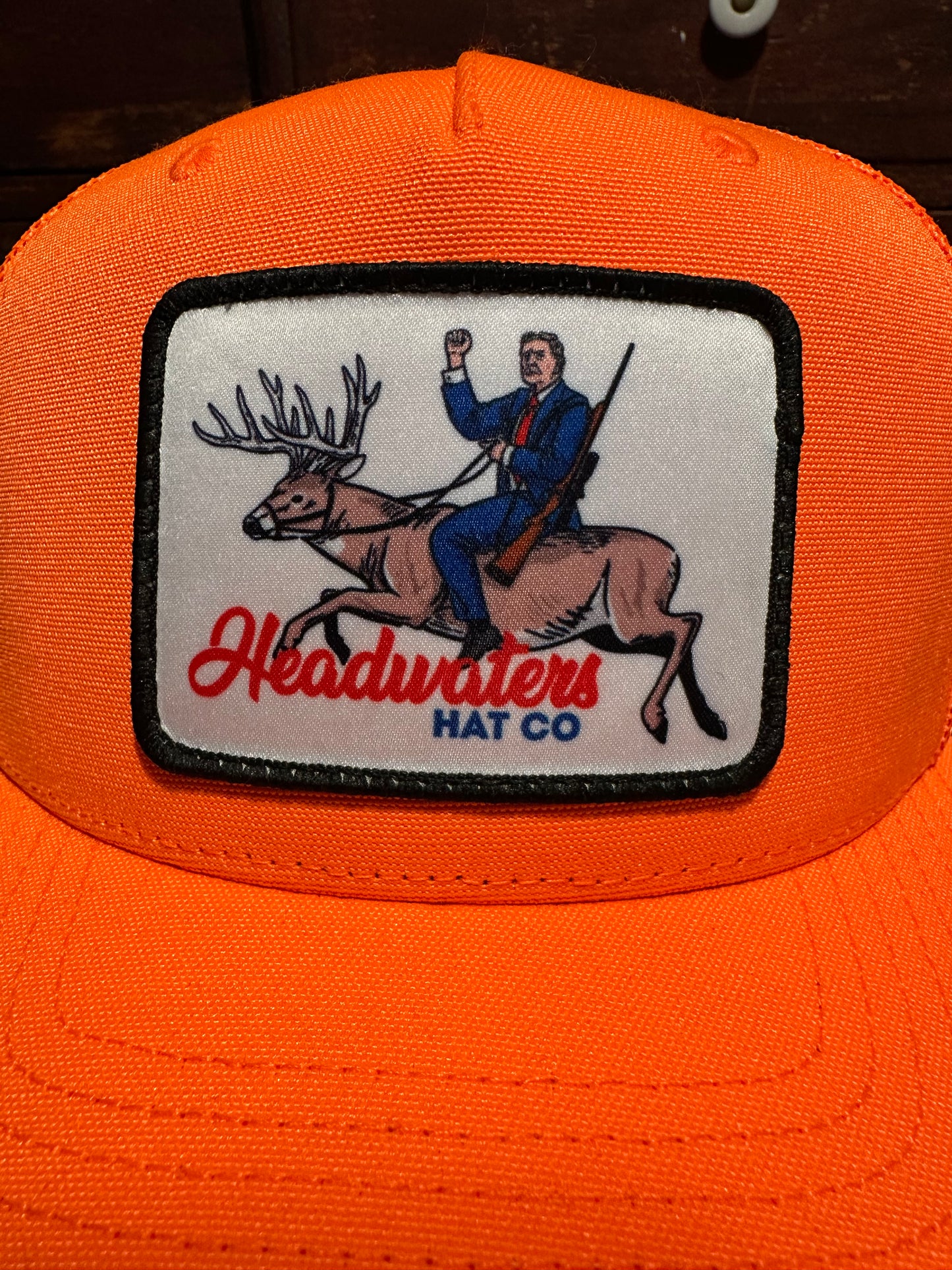 Trump Buck Blaze Orange Trucker