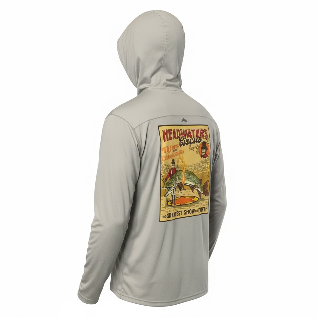 Simms SolarFlex Circus Tiger Musky Hoody (sterling color)