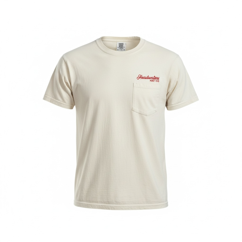 HHC Eelpout Sleigh Hvy Wt Pocketed T-Shirt (ivory color)