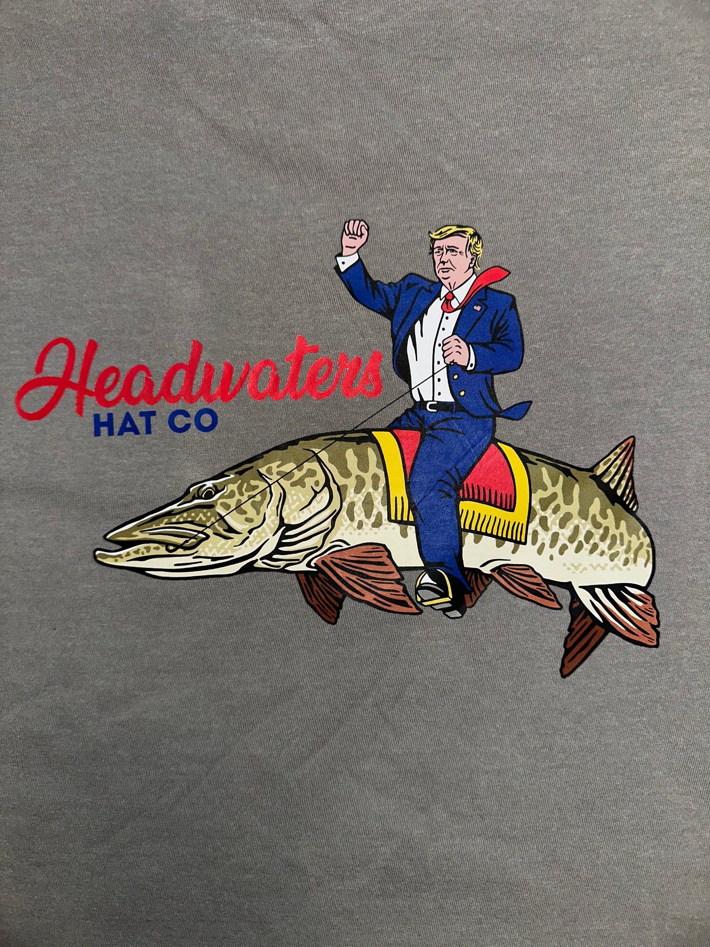 HHC Trump Musky Hvy Wt Pocketed T-Shirt (grey color)