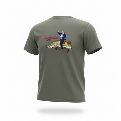 HHC Trump Musky Hvy Wt Pocketed T-Shirt (grey color)