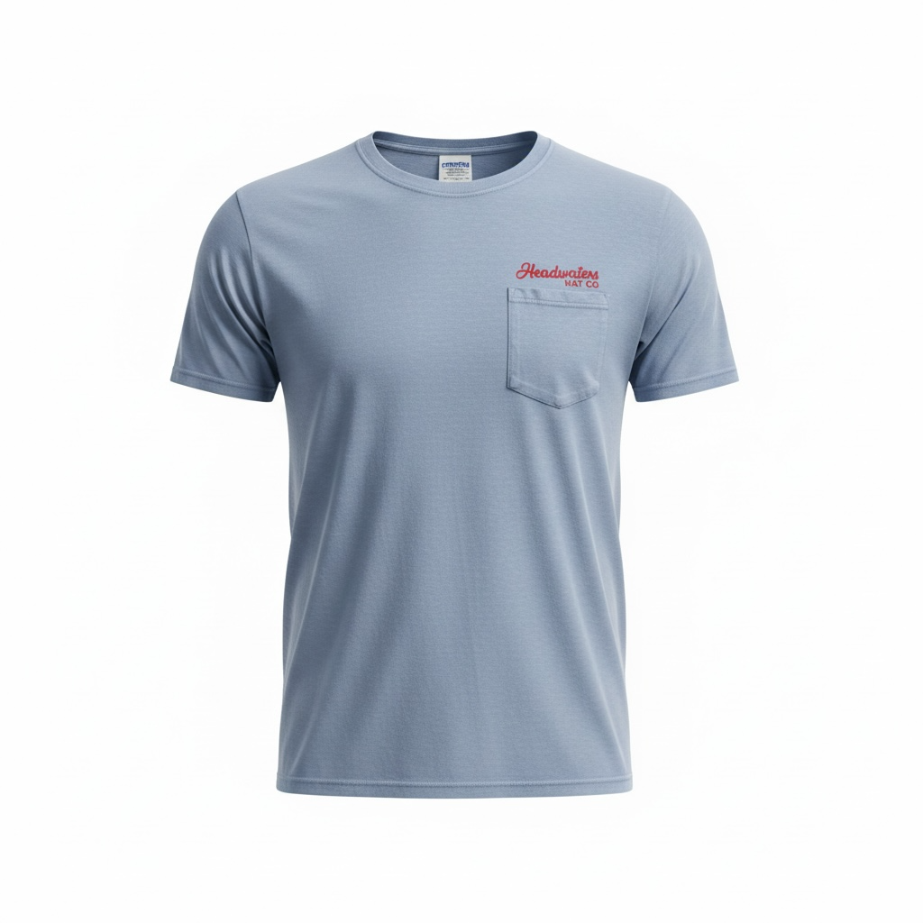 HHC Sturgeon Cowboy Hvy Wt Pocketed T-Shirt (washed denim color)