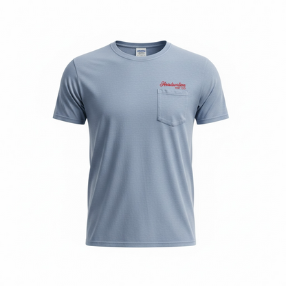 HHC Sturgeon Cowboy Hvy Wt Pocketed T-Shirt (washed denim color)