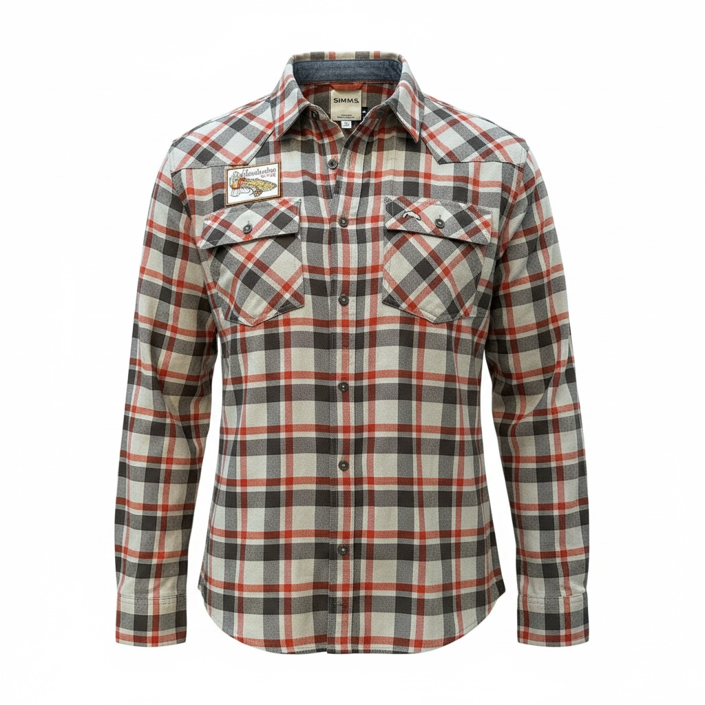 Simms Santee Eelpout Sleigh Flannel