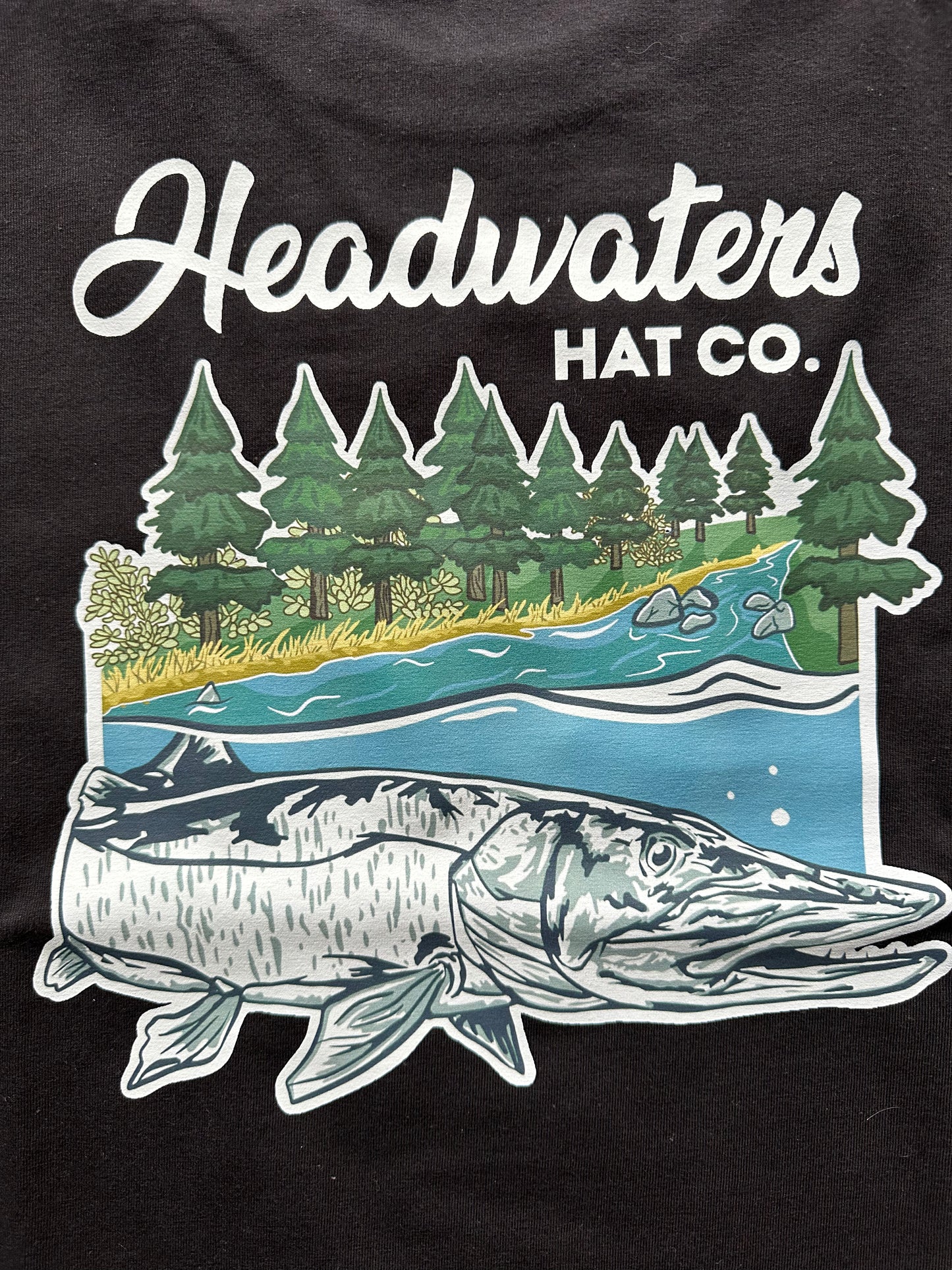 HHC Musky at the Headwaters Hvy Wt T-Shirt (black)