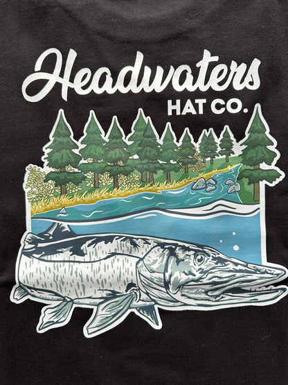 HHC Musky at the Headwaters Hvy Wt T-Shirt (black)