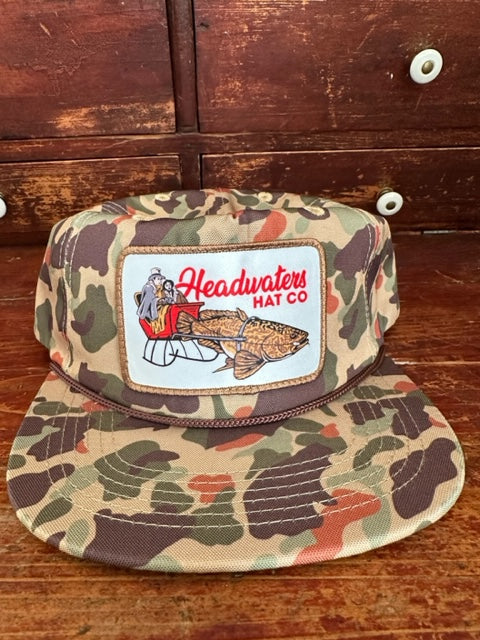 Eelpout Sleigh Camo Grandpa SnapBack