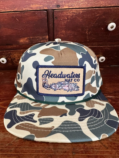 King Salmon Musher Camo Grandpa SnapBack