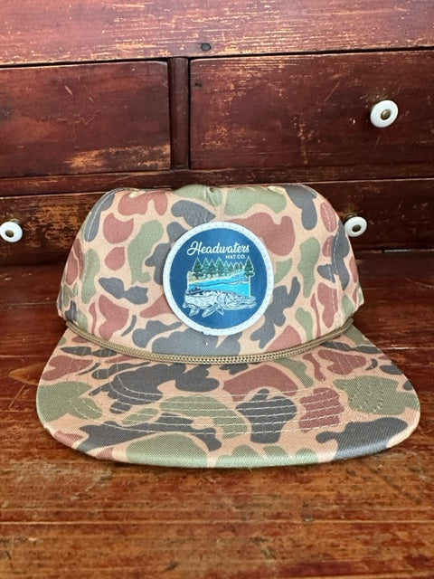 Musky Field Camo Grandpa SnapBack