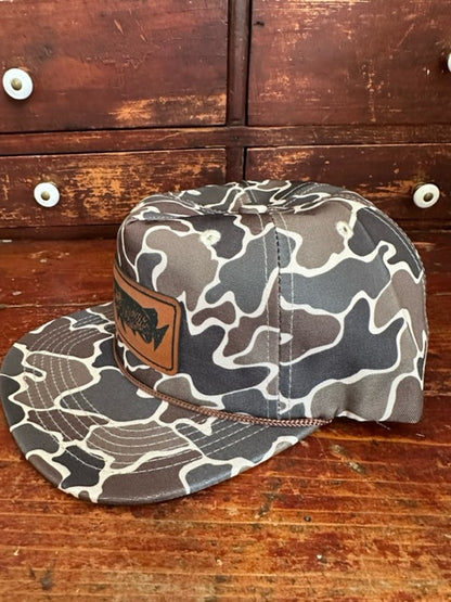 Musky Leather Dark Camo SnapBack – Headwaters Hat Co