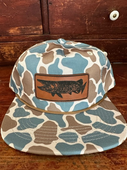 Musky Leather Pebble Camo SnapBack