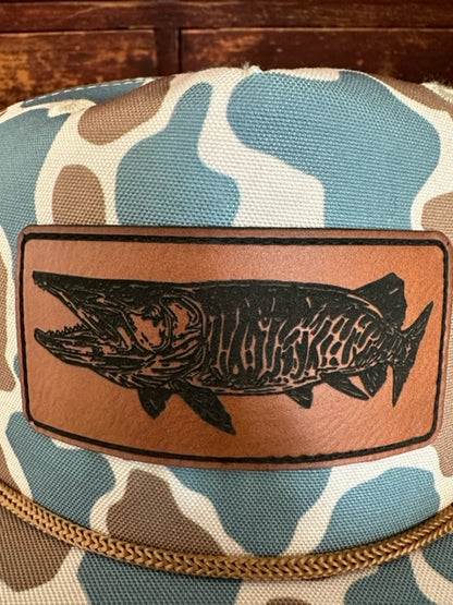 Musky Leather Pebble Camo SnapBack